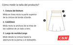 Falda tableada con linea abajo