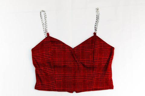 CROP TOP  glenchek 2 CON CADENA