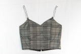 CROP TOP  glenchek 3 CON CADENA