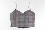 CROP TOP  glenchek 3 CON CADENA